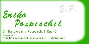 eniko pospischil business card